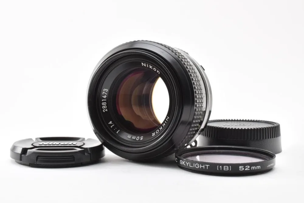 美品 ニコン AI NIKKOR 50mm F1.4 MF レンズ H694