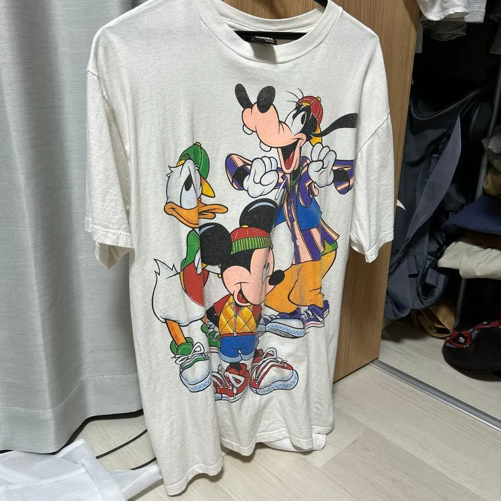 USA製 90's Disney キャラクター Tシャツ Lサイズ 白