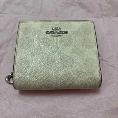 COACH シグネチャー 二つ折り財布 ホワイト