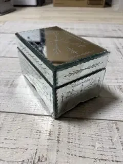 アンティーク調 ミラーガラス ジュエリーボックス 小物入れ ヴィンテージ