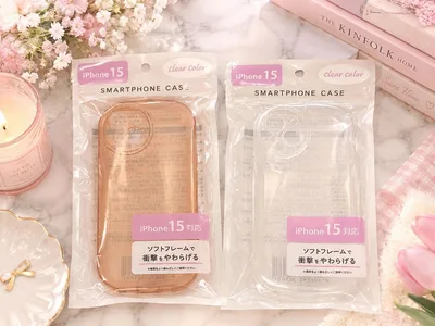 【新品】iPhone 15専用 クリアカラーケース 2個セット