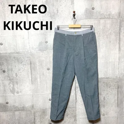 TAKEO KIKUCHI タケオキクチ メンズ タックテーパードスラックス 2