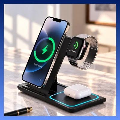 ワイヤレス充電器 充電 iPhone AppleWatch AirPods