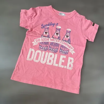 DOUBLE.B ミキハウス Tシャツ 120 ピンク