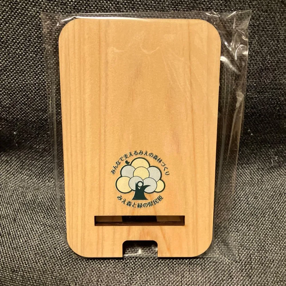 【新品 未使用】木製 スマホスタンド 三重県産