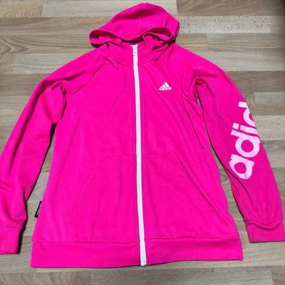adidas ピンク パーカー 160