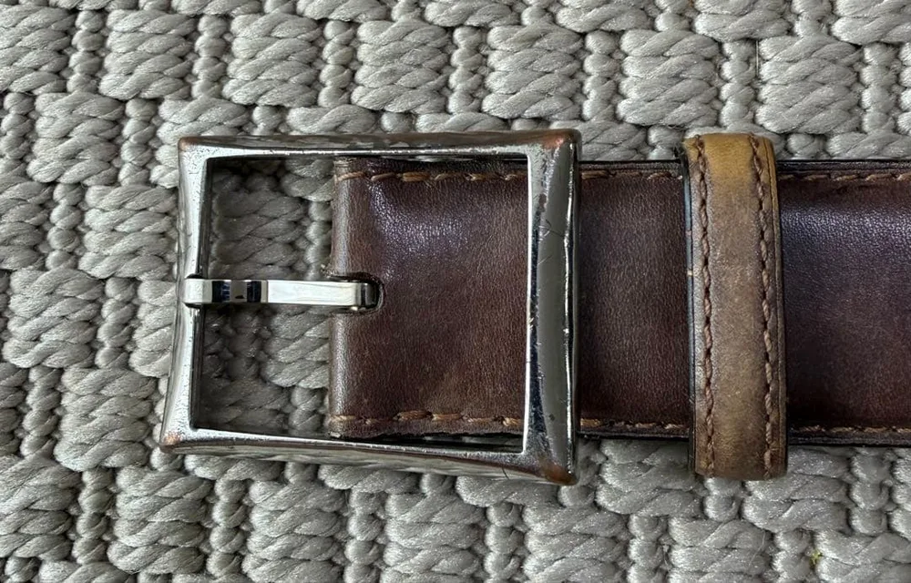 Berluti ベルルッティ レザーベルト ブラウン 80/32
