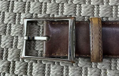 Berluti ベルルッティ レザーベルト ブラウン 80/32