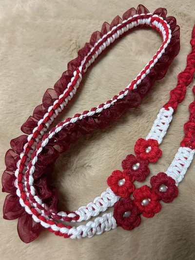 ハンドメイド スマホショルダーストラップ ワインレッド 推し活 ライブグッズ