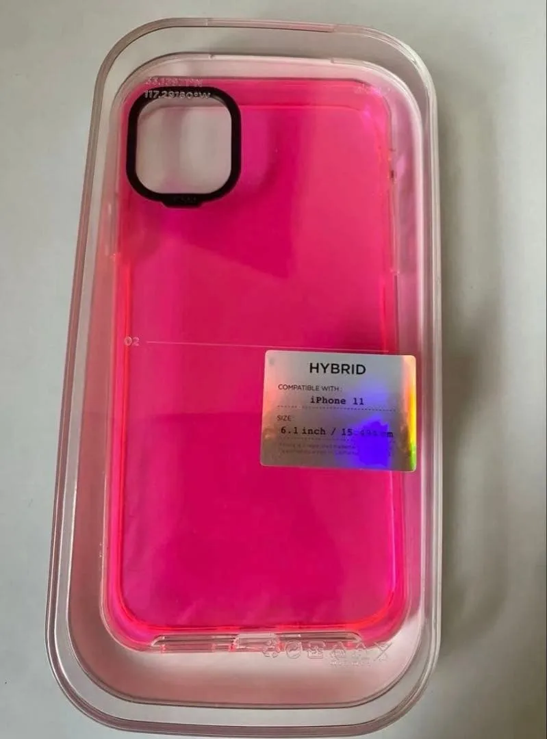 elago iPhone 11用ケース ネオンピンク
