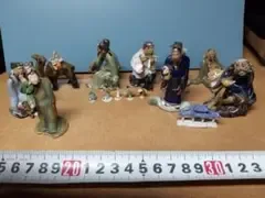 陶器製 ミニチュア人形 置物 複数セット