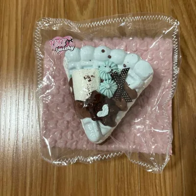 kikisquishy Lサイズ チョコミント マシュマロ くま リボン ケーキ