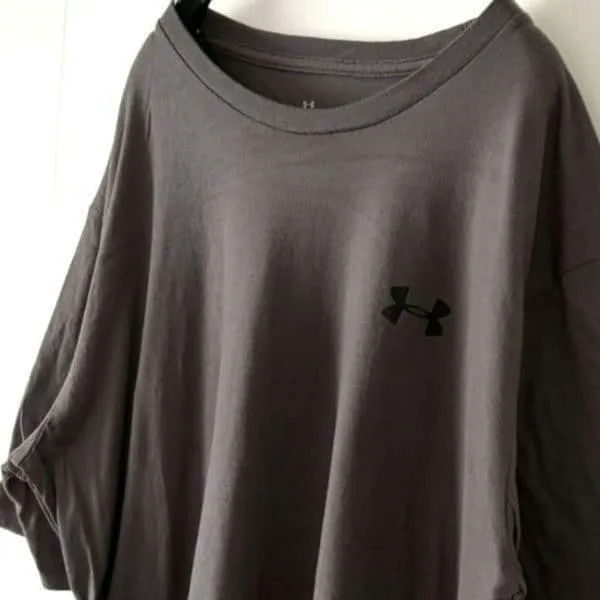 アンダーアーマー ロゴ Tシャツ L グレー 灰色 古着