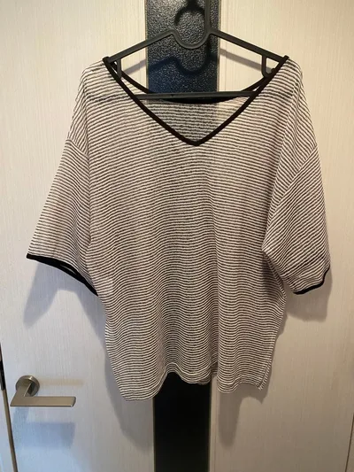 CIAOPANIC TYPY シアーレースボーダーリンガーTシャツ