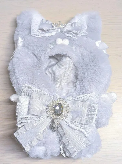 12cm ぬい服 狼 グレー いつぬい