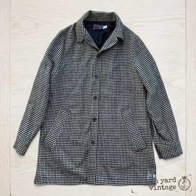 70s USA製 Pendleton 黒×白 ウールジャケット M #931