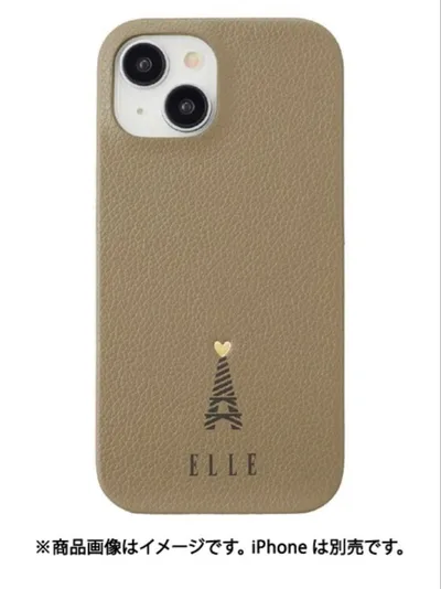 新品 エル ELLE iPhone 15用ケース Greige