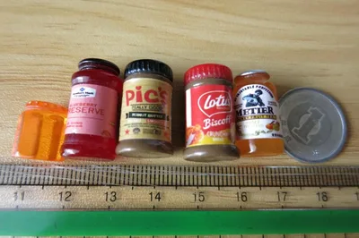 ขายขวดแยมจิ๋ว อะไหล่ตกแต่ง/แยมผิวส้มสตรอเบอร์รี่ ถั่วลิสง