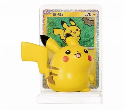 ポケモン ピカチュウ フィギュア カードスタンド付き