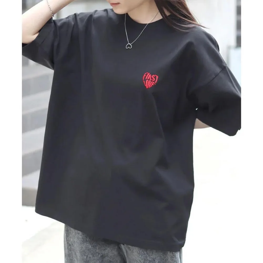 【新品未使用】 半袖 Tシャツ ブラック lazar 刺繍Mサイズ