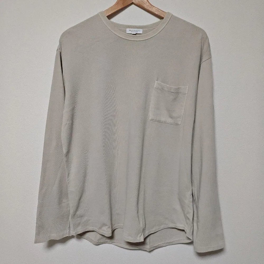UNITED ARROWS 長袖カットソー ベージュ L