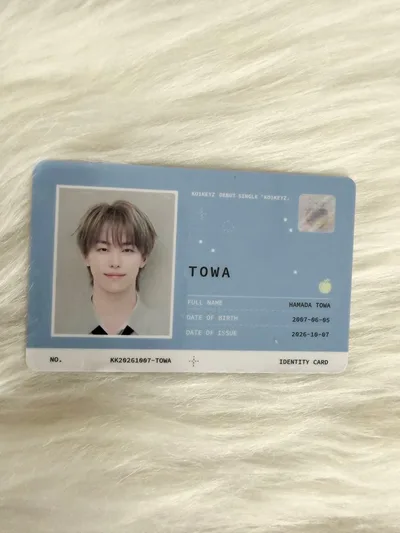 IDカード 濱田永遠 TOWA KO1KEYZ 韓国盤 PHOTO DIARY