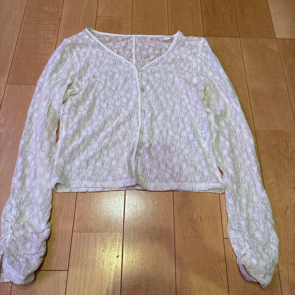 GU レースカーディガン ホワイト M