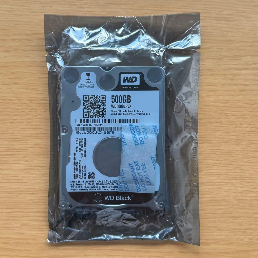 【新品未開封】WD Black 2.5インチ HDD 500GB