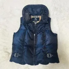 【美品】BURBERRY LONDON ダウンベスト 120A ネイビー