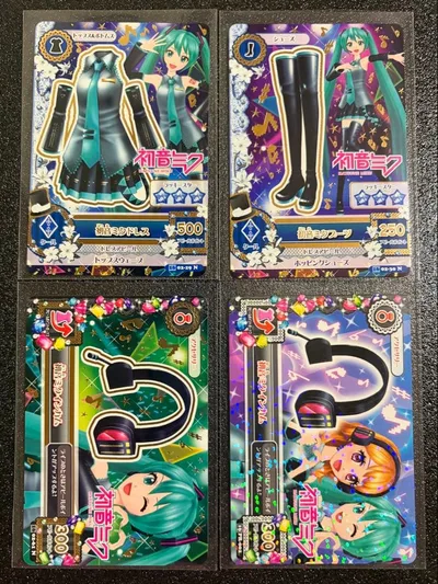 アイカツカード 初音ミクコーデ 4枚セット コラボ