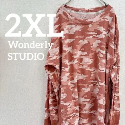 ⭐️651 Wonderly STUDIO 迷彩 薄手 ビックシルエット
