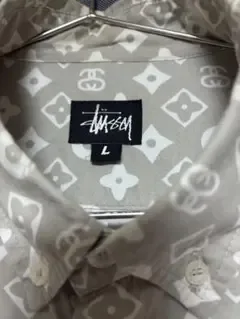 90s old stussy モノグラムシャツ