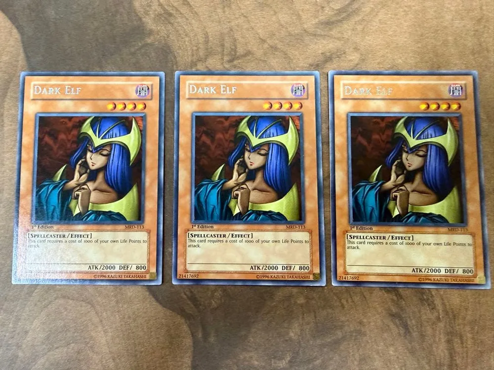 【美品】遊戯王 旧アジア版 ダークエルフ MRD-113 3枚セット