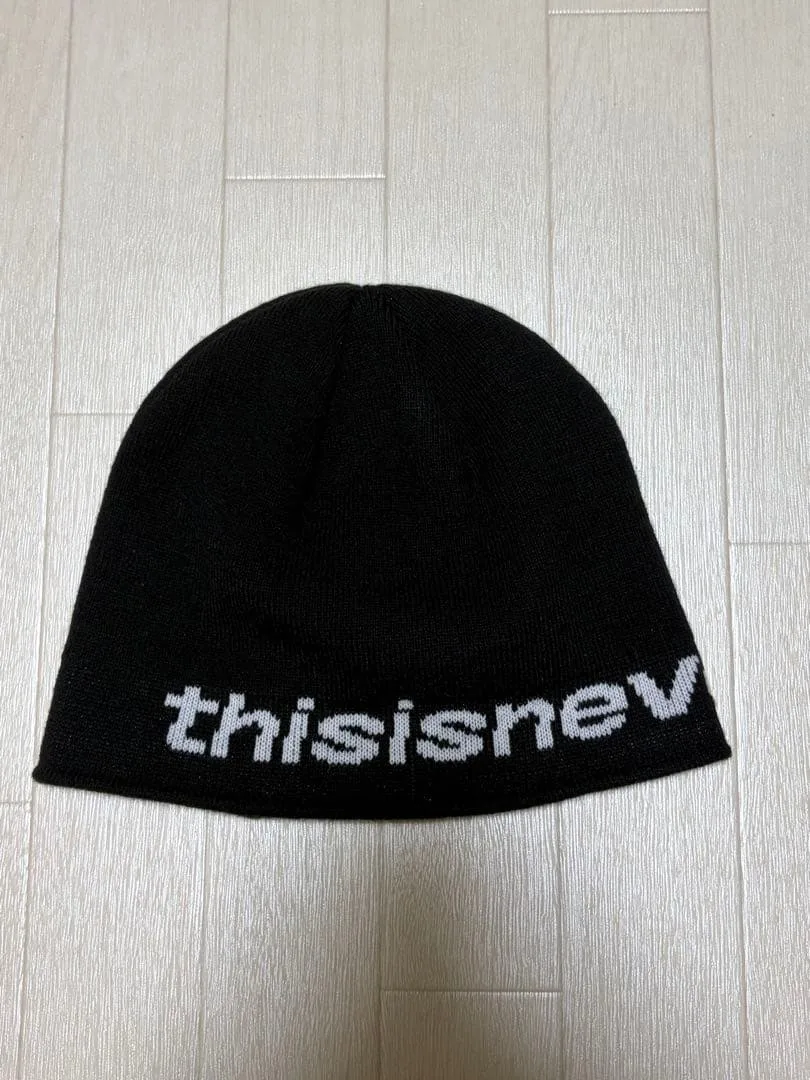 【正規品】thisisneverthat ニット帽 ビーニー ブラック