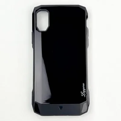 iPhoneXR 耐衝撃 ソリッドブラック 黒 シンプル お洒落 頑丈