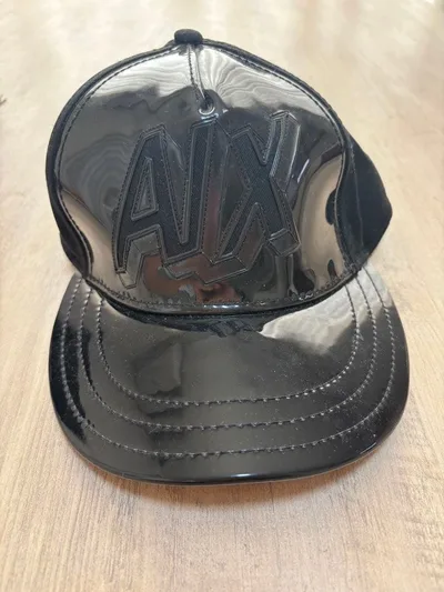 ARMANI EXCHANGE キャップ ブラック A|Xロゴ