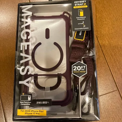 MAGEASY iPhone 17 Pro用ケース ストラップ付