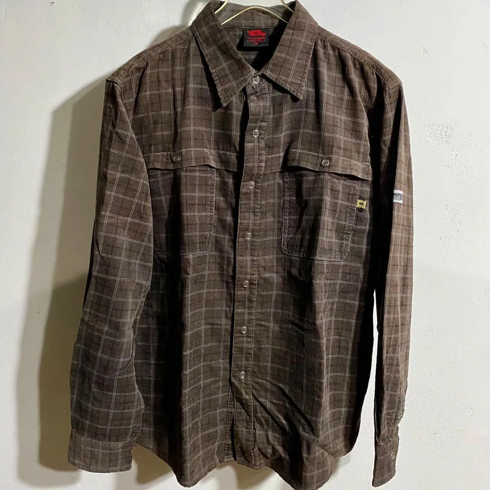 TONY HAWK トニーホーク00s Y2K 長袖シャツ チェック柄 ブラウン