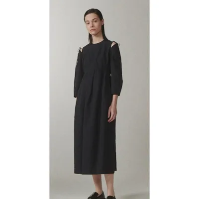 ネイビー ロングワンピース ルシェルブルー