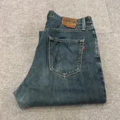 【SB358】 EDWIN 404 ストレートパンツ 36インチ ブルー 濃紺