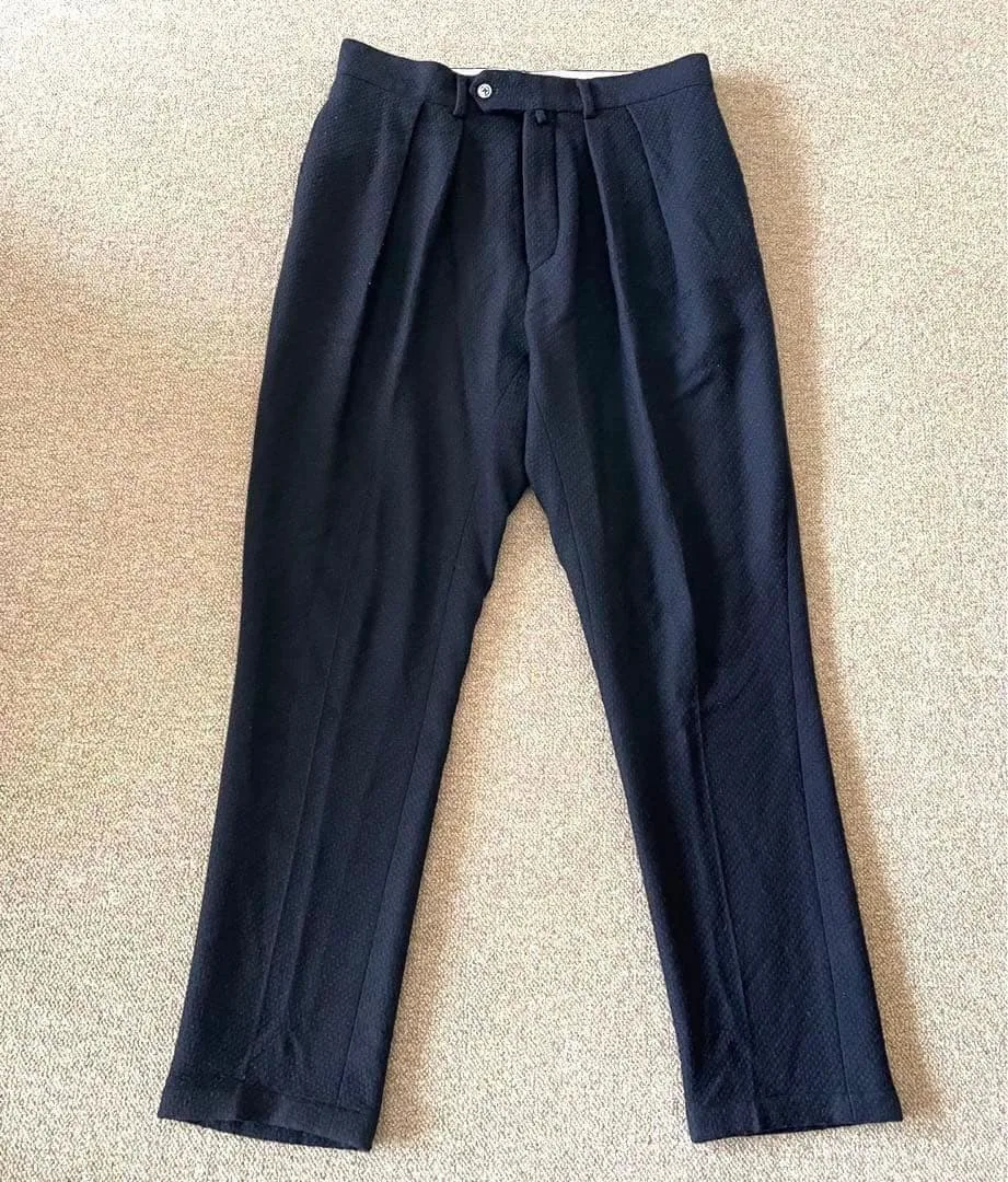 NEAT × E.THOMAS ウールカシミヤ 2タック スラックス 48