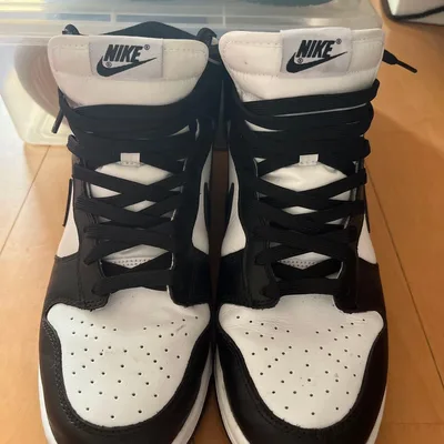 รองเท้าผ้าใบ NIKE Dunk High Black White