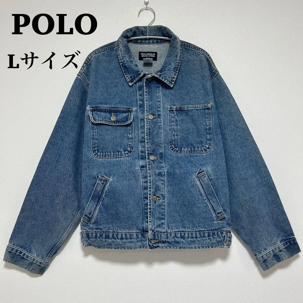 POLO ポロ ラルフローレンヴィンテージデニムジャケットGジャンLサイズメンズ