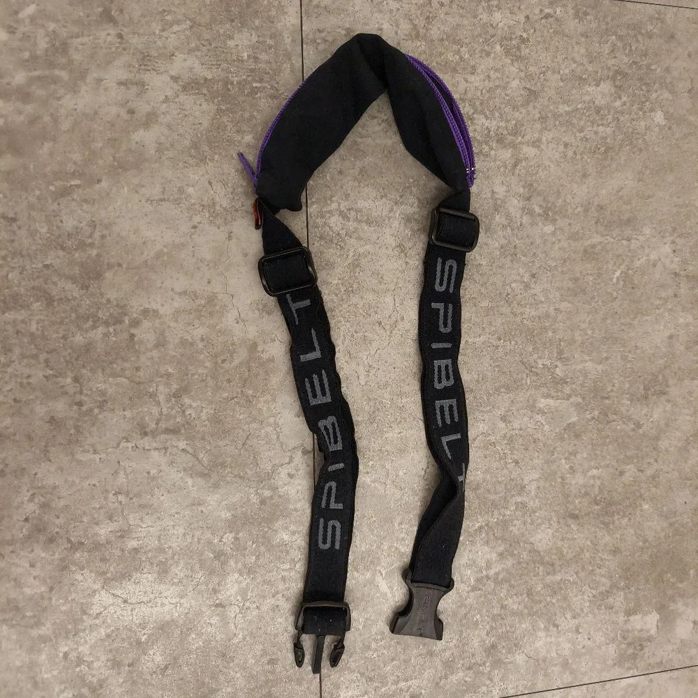 SPIBELT スパイベルト ウエストポーチ ブラック パープル