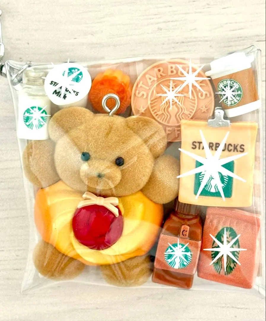 ガチャ詰めポーチ カフェ風 デコレーションパーツ デコパーツ カプセルトイ