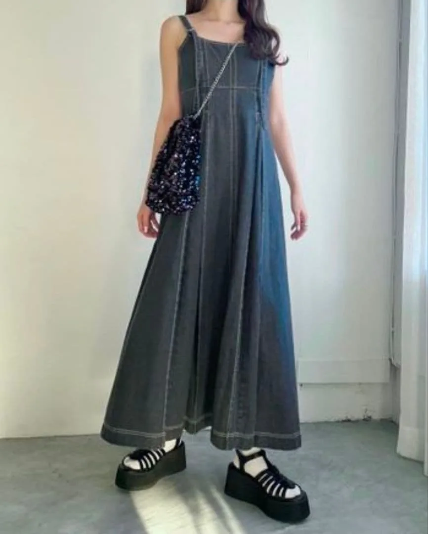 Heather デニムワンピース