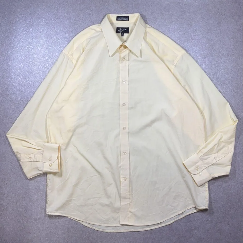 Asanti 長袖シャツ XL ライトイエロー オーバーサイズ