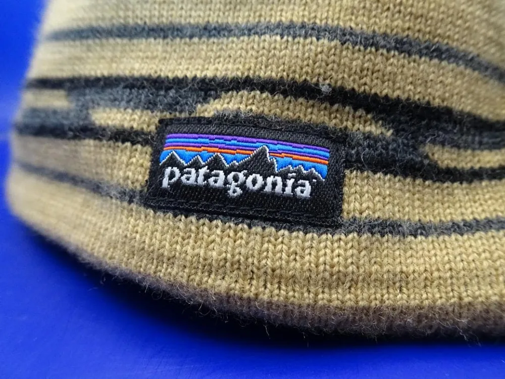 【美中古】Patagonia パタゴニア ニット帽 ビーニー ベージュ系