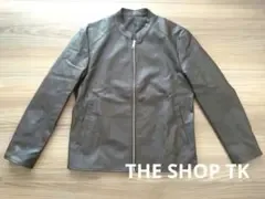 【美品】THE SHOP TK レザージャケット ブラウン ライダース サイズМ