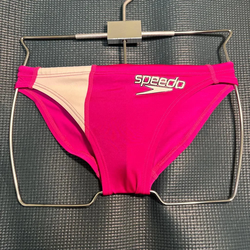 Speedo 競泳水着 競パン ピンク×ホワイト